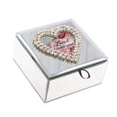 Loved Beyond Belief Rhinestone Mirror Music Box Plays Friend In Jesus