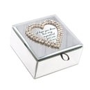 Your Very Important To Me Rhinestone Mirror Music Box Plays Edelweiss