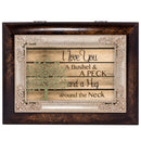 Cottage Garden Love You a Bushel Peck Burlwood Jewelry Music Box Plays Amazing Grace