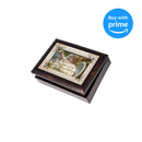 Cottage Garden May God and His Angels Burlwood Jewelry Music Box Plays Amazing Grace