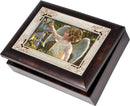 Painting of Child Angel in The Garden Burlwood Jewelry Music Box Plays Wind Beneath My Wings