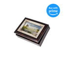 Cottage Garden Irish Blessing Road Rise Up Burlwood Jewelry Music Box Plays When Irish Eyes are Smiling