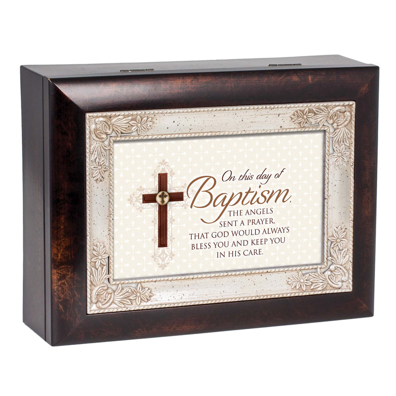 Day of Baptism Prayer Burlwood Music Box Plays How Great Thou Art