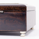 Cottage Garden Nana Burlwood With Silver Inlay Italian Style Music Box/Jewelry Box Plays Amazing Grace