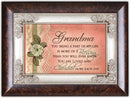 Cottage Garden Grandma Part of My Life a Blessing Burlwood Jewelry Music Box Plays Amazing Grace