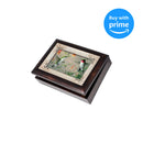 Cottage Garden Take Time to Enjoy Simple Things Burlwood Jewelry Music Box Plays Wind Beneath My Wings