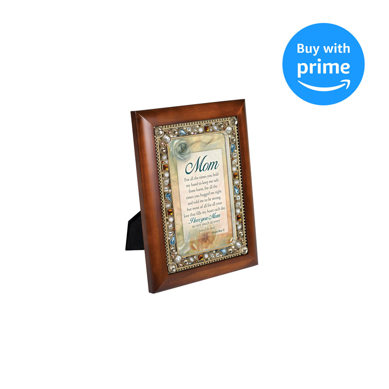 Cottage Garden for All The Times You Held My Hand Woodgrain Easel Back Photo Frame