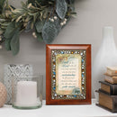 Cottage Garden Trust in The Lord Wood Finish Jeweled 4x6 Framed Art Plaque