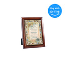 Cottage Garden Trust in The Lord Wood Finish Jeweled 4x6 Framed Art Plaque