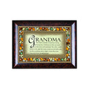 Cottage Garden The Perfect Grandma Italian Style Wood Finish Jewel Lid Musical Jewelry Box Plays Wind Beneath My Wings