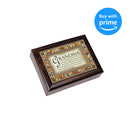 Cottage Garden The Perfect Grandma Italian Style Wood Finish Jewel Lid Musical Jewelry Box Plays Wind Beneath My Wings
