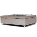 Can Do All Things Brushed Silvertone Music Box Plays On Eagle's Wings