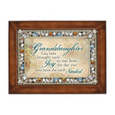 Granddaughter Brought Joy Woodgrain Music Box Plays Wonderful World