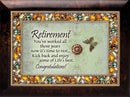 Cottage Garden Retirement You Worked All Those Years Amber Earth Tone Jewelry Music Box Plays Wonderful World