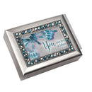 Cottage Garden You are Truly a Blessing Inspirational Brushed Silvertone Jewelry Music Box Plays How Great Thou Art