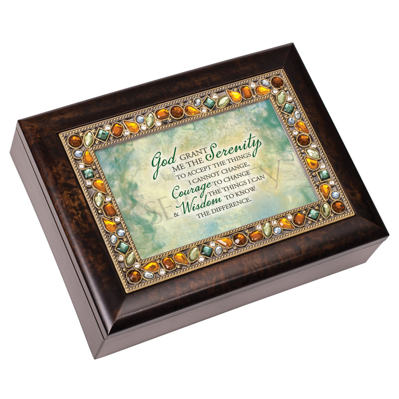 God Grant Me Serenity Courage Amber Music Box Plays On Eagles Wings