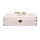 Cottage Garden Daughter You are Loved Much Blush Pink Distressed Locket Music Box Plays Amazing Grace