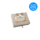 Cottage Garden Daughter Best Things in Life Taupe Wood Locket Music Box Plays You are My Sunshine