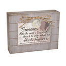 Cottage Garden Grandmas Make World Happier Grey Distressed Locket Music Box Plays How Great Thou Art