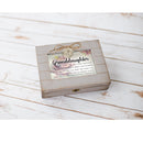 Cottage Garden Granddaughter You are Loved Grey Distressed Locket Music Box Plays Friend in Jesus