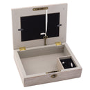 Cottage Garden Make World Special Natural Taupe Wood Locket Music Box Plays What a Wonderful World