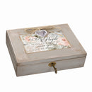 Cottage Garden Make World Special Natural Taupe Wood Locket Music Box Plays What a Wonderful World