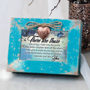 Cottage Garden Light Shines Brighter Like You Teal Distressed Wood Locket Music Box Plays Wonderful World