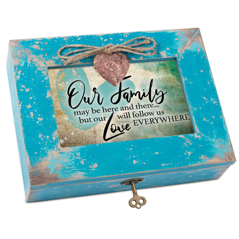 Love Follow Our Family Locket Music Box Plays Wind Beneath My Wings