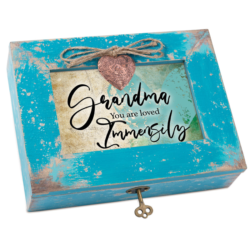 Grandma You Are Loved Immensely Locket Music Box Plays Edelweiss