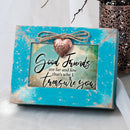 Cottage Garden Friend Heart Blush Pink Distressed Locket Music Box Plays That's What Friends are for