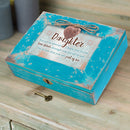 Cottage Garden Daughter So Special Love Shines Teal Distressed Jewelry Music Box Plays You Light Up My Life
