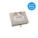 Cottage Garden Mom Your Unconditional Love Natural Taupe Jewelry Music Box Plays Wind Beneath My Wings