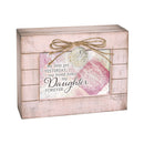 Cottage Garden My Friend My Daughter Forever Blush Pink Distressed Locket Music Box Plays You Light Up My Life