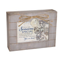 Cottage Garden Special You are Loved Grey Distressed Locket Music Box Plays What a Wonderful World
