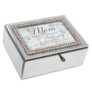 Mom Amazing Rhinestone Mirror Music Box Plays Wind Beneath My Wings