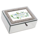 Thank You Friendship Rhinestone Mirror Music Box Plays Friend In Jesus