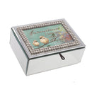 Grandma I Love You Rhinestone Mirror Music Box Plays Amazing Grace