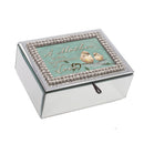A Mother's Love Rhinestone Mirror Music Box Plays Amazing Grace