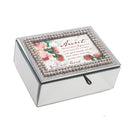 Aunt You Are A Joy Rhinestone Mirror Music Box Plays Wonderful World