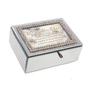 50 Golden Years Rhinestone Mirror Music Box Plays You Light Up My Life