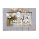 Aunt Blessing Distressed Grey Locket Music Box Plays Wonderful World