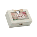 Daughter Wood Distressed Locket Music Box Plays Wind Beneath My Wings