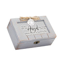 You Are An Angel Grey Distressed Locket Music Box Plays Amazing Grace