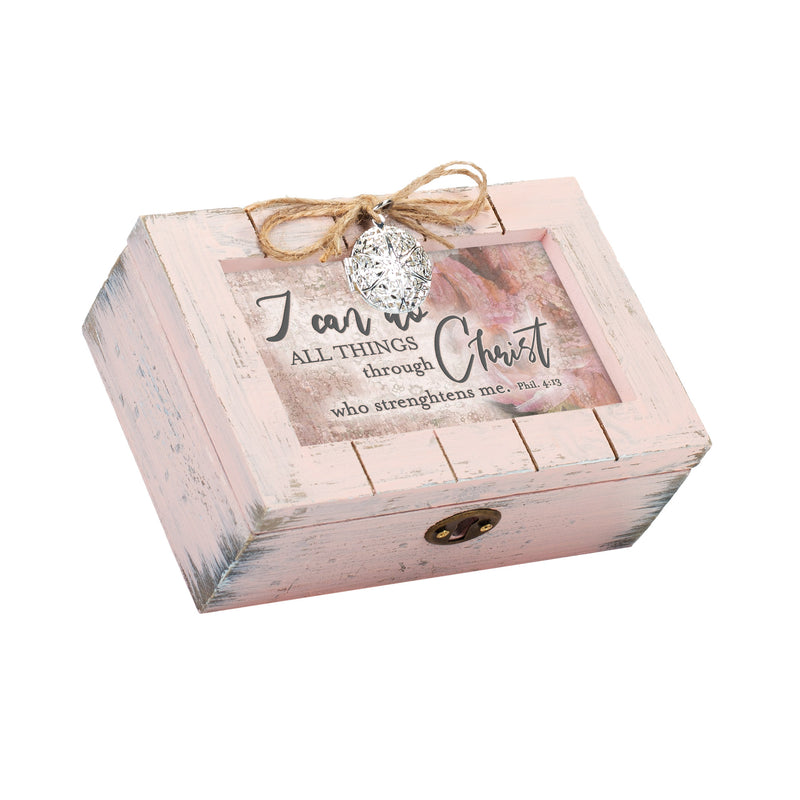 All Things Blush Distressed Locket Music Box Plays How Great Thou Art