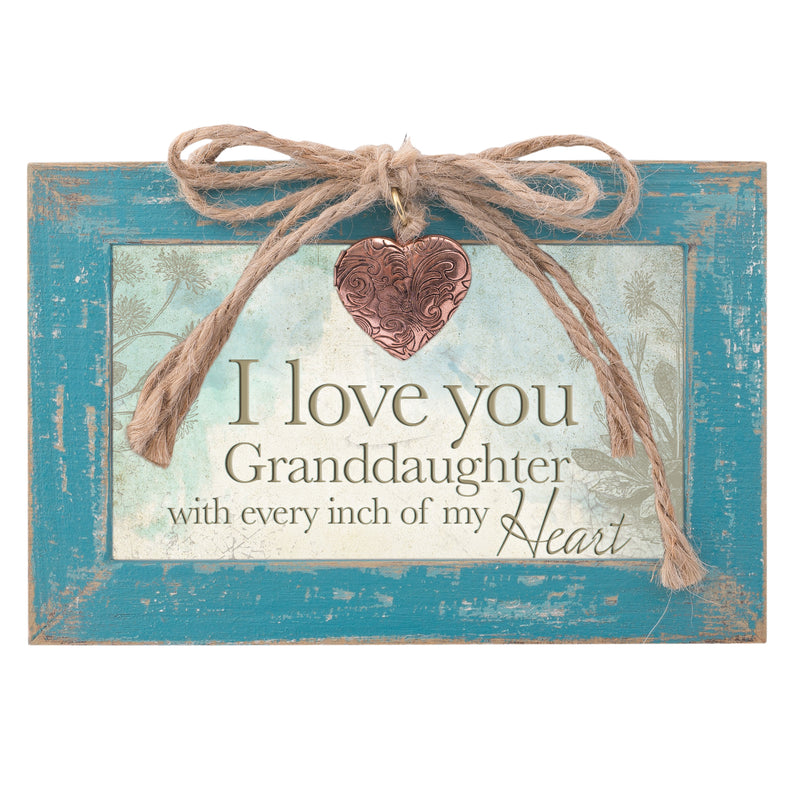 Granddaughter Teal Locket Music Box Plays Tune You are My Sunshine