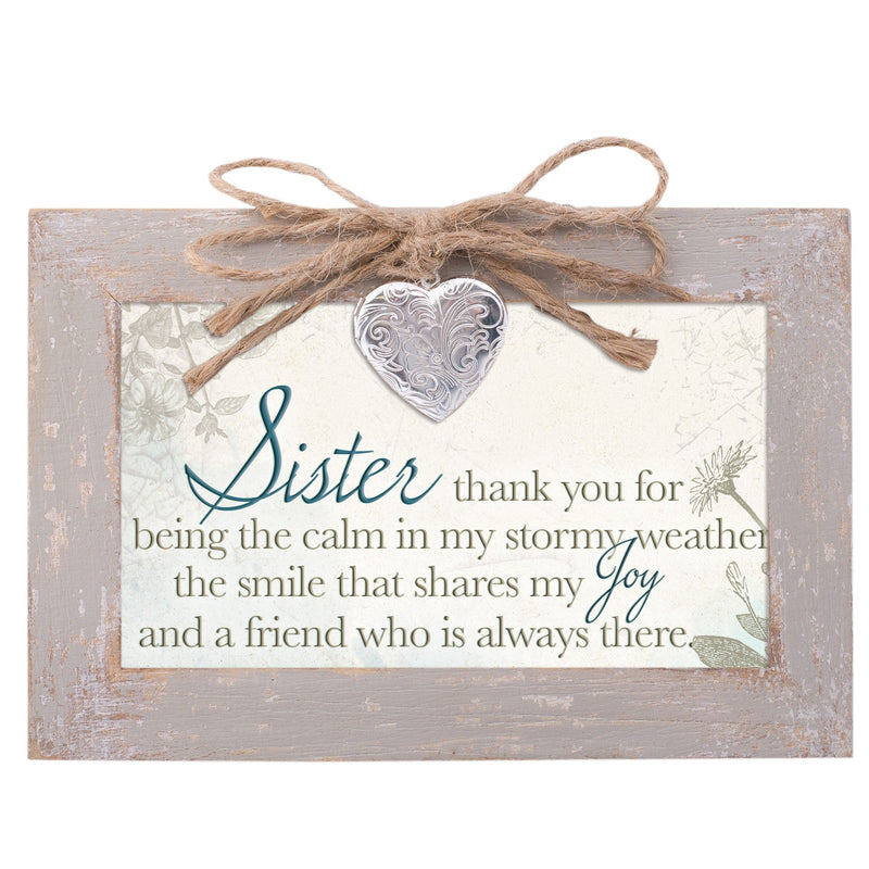 Cottage Garden Sister The Calm in My Stormy Weather Natural Taupe Jewelry Music Box Plays You Light Up My Life