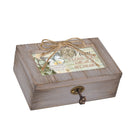 Cottage Garden Mom Love You Grey Distressed Locket Petite Music Box Plays Amazing Grace
