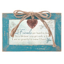True Friends Teal Locket Music Box Plays That's What Friends Are For