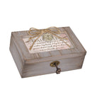 Cottage Garden Daughter Love Grew Deeper Grey Locket Petite Music Box Plays You are My Sunshine