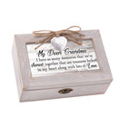 Cottage Garden Grandma Together Treasures Natural Taupe Wood Locket Petite Music Box Plays Edelweiss